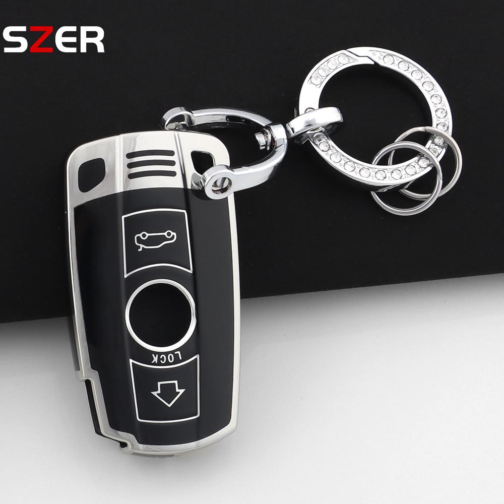 For Bmw E90 E60 E70 E87 3 5 6 Series M3 M5 X1 X5 X6 Z4 E71 E72 E88 E89 E91 E92 Fashion Tpu Car Key Case Cover Protector Keychain
