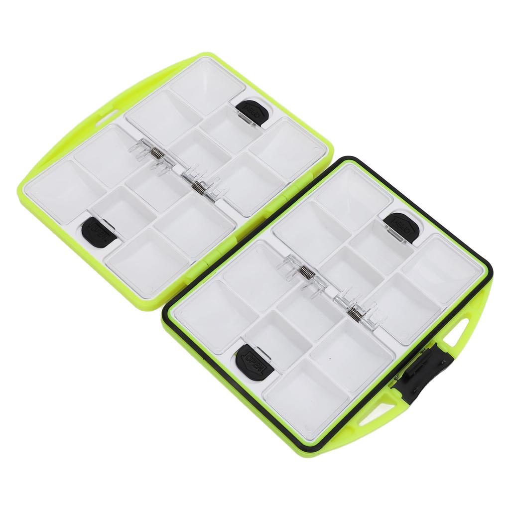 Aufbewahrungsbox für Angelhaken, doppelseitiger Angelhaken-Tackle-Organizer, Mehrfachfach-Hakenaufbewahrung