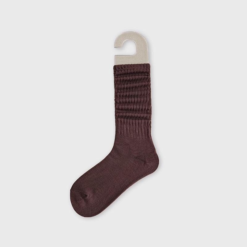Candy Color Chunky Socks for Men and Women - Autumn/Winter Solid Slimming Long Socks