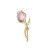 Japanische Exquisite Rosa Tulpe Brosche, Hochwertiges Temperament Anzug Corsage Accessoires, Elegante Dame Pin Schnalle Kragen Pin