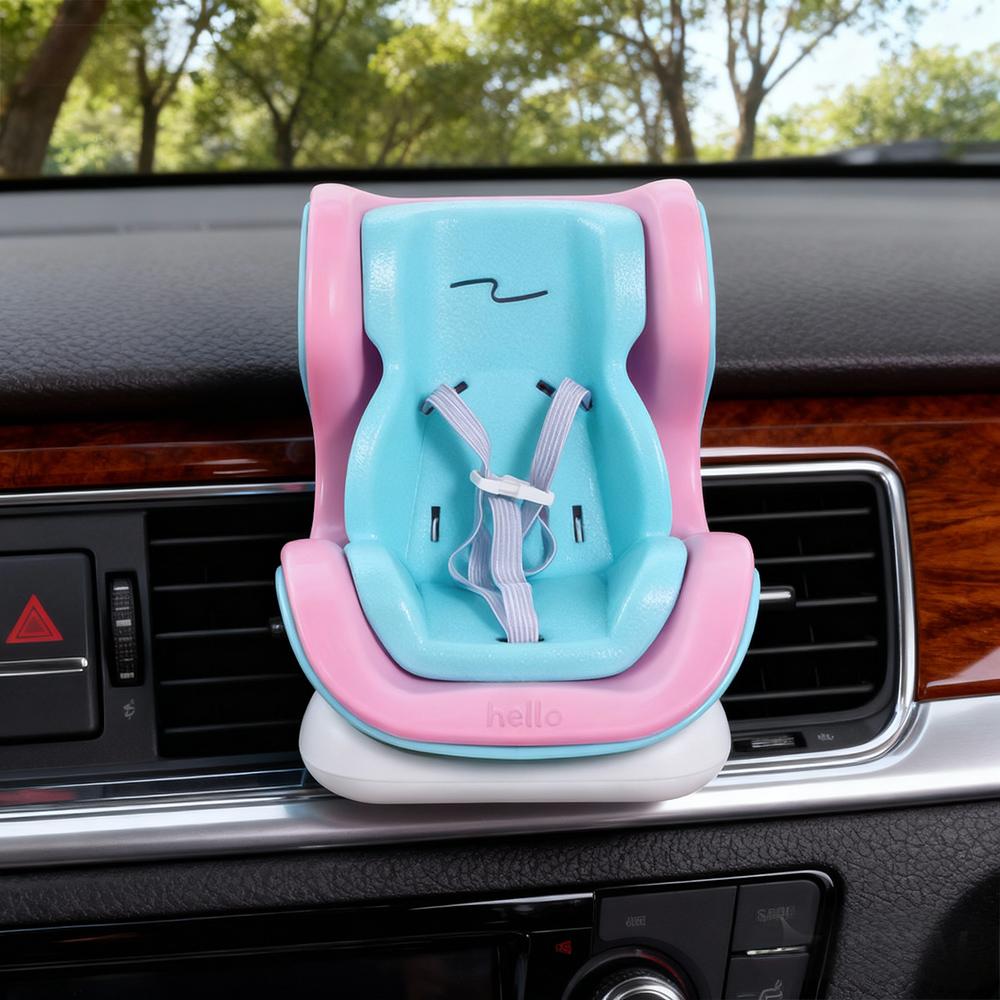 Plastic Car Doll Safety Seat Durable Car Air Exhaust Decoration Doll Car Seat  Car Interior Styling