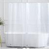 Waterproof Bathroom Shower Curtain Transparent Bathroom Curtain with Hooks Thickened Bathing Sheer Wide Bath Curtain
