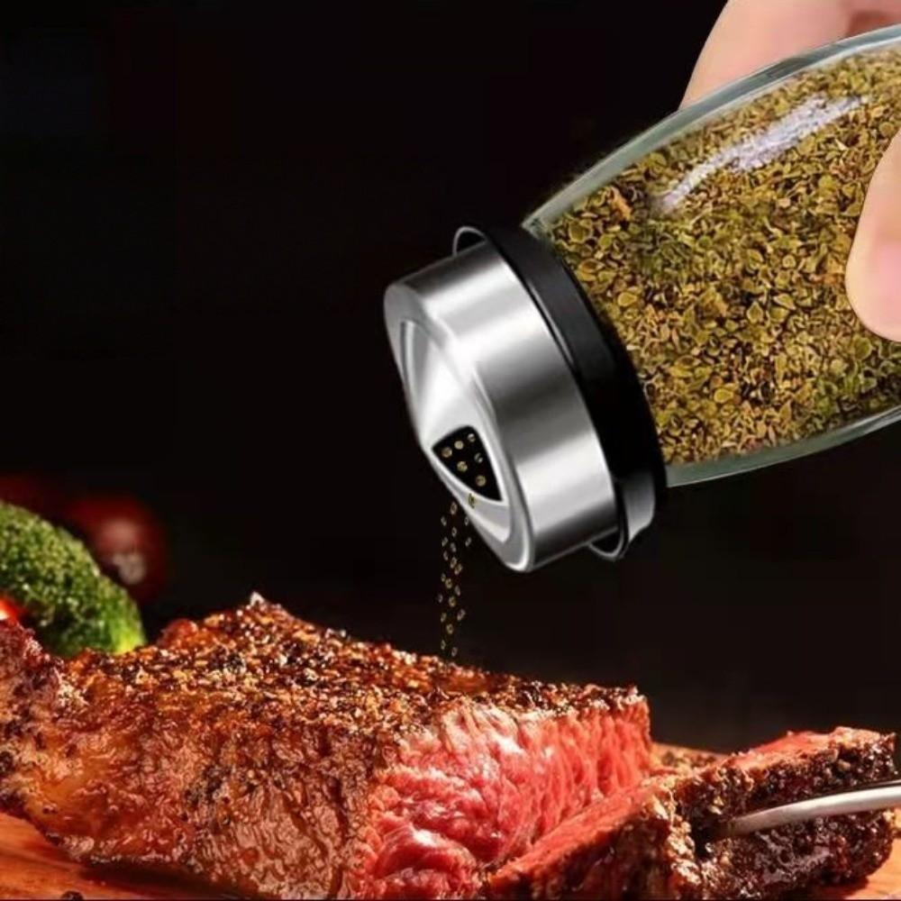 Food Grade Seasoning Rack 6 Bottles Condiment Organizer Stable Rotatable Spice Rack  Cooking Space