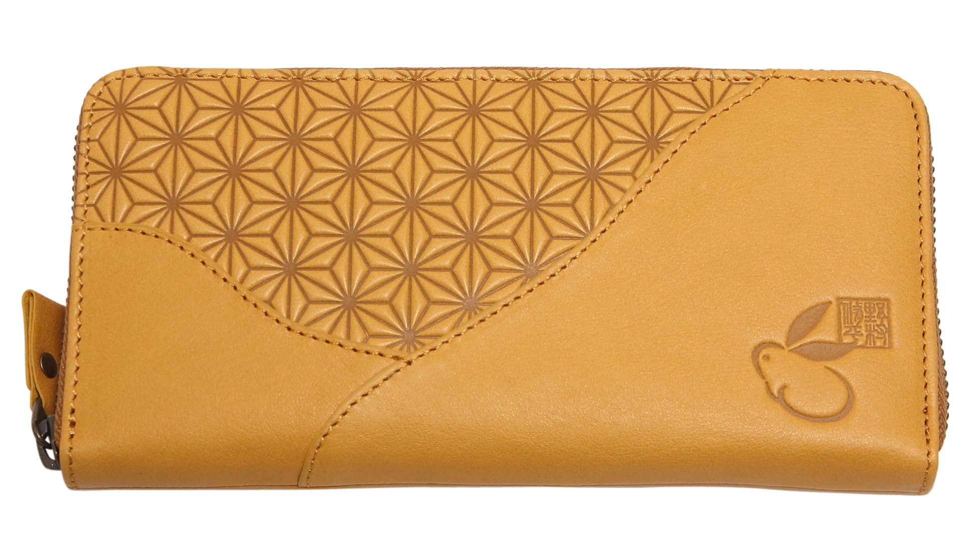 

Hasegawa Shuhei Nomura Cowhide Leather Beige Mau Wallet, R-Shaped,