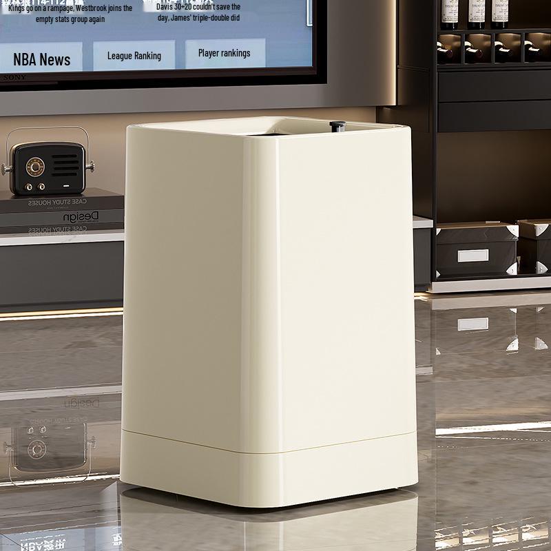 Large Capacity Lidless Trash Can for Home, Office, Kitchen, and Bathroom