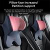 Car Headrest Waist Pillow 3D Memory Foam Seat Support for Home Office Neck Rest Breathable Car Back Lumbar Cushion Accessorries