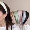 Korean Style 2025 Satin Wide Edge Headband for Women - Chic and Versatile Hair Accessory