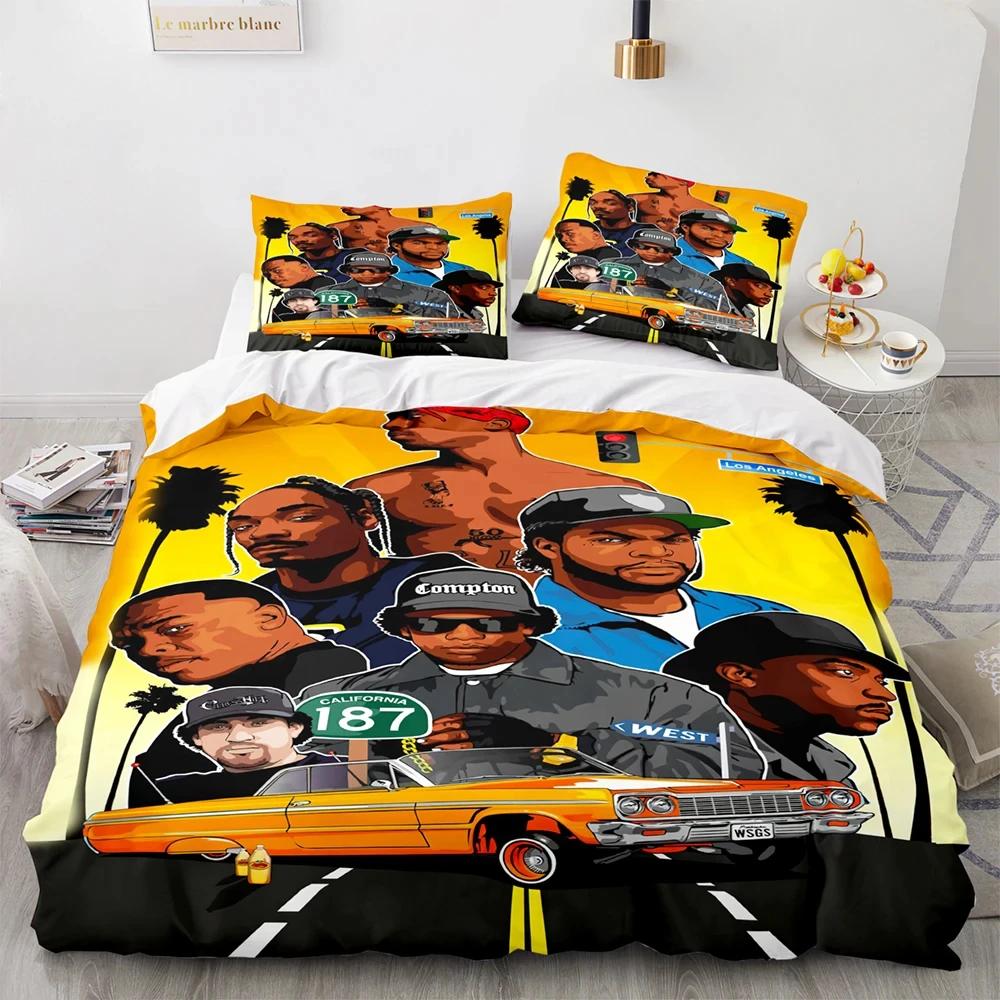 3D Printed Bedding Set For Boys Single Double Queen King Size Duvet Cover Set Tupac Amaru Shakur 2Pac Duvet Cover Bed Set Quilt