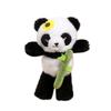 Plyšový přívěsek na klíče Panda s dlouhýma nohama a detailem bambusu pro děti i dospělé