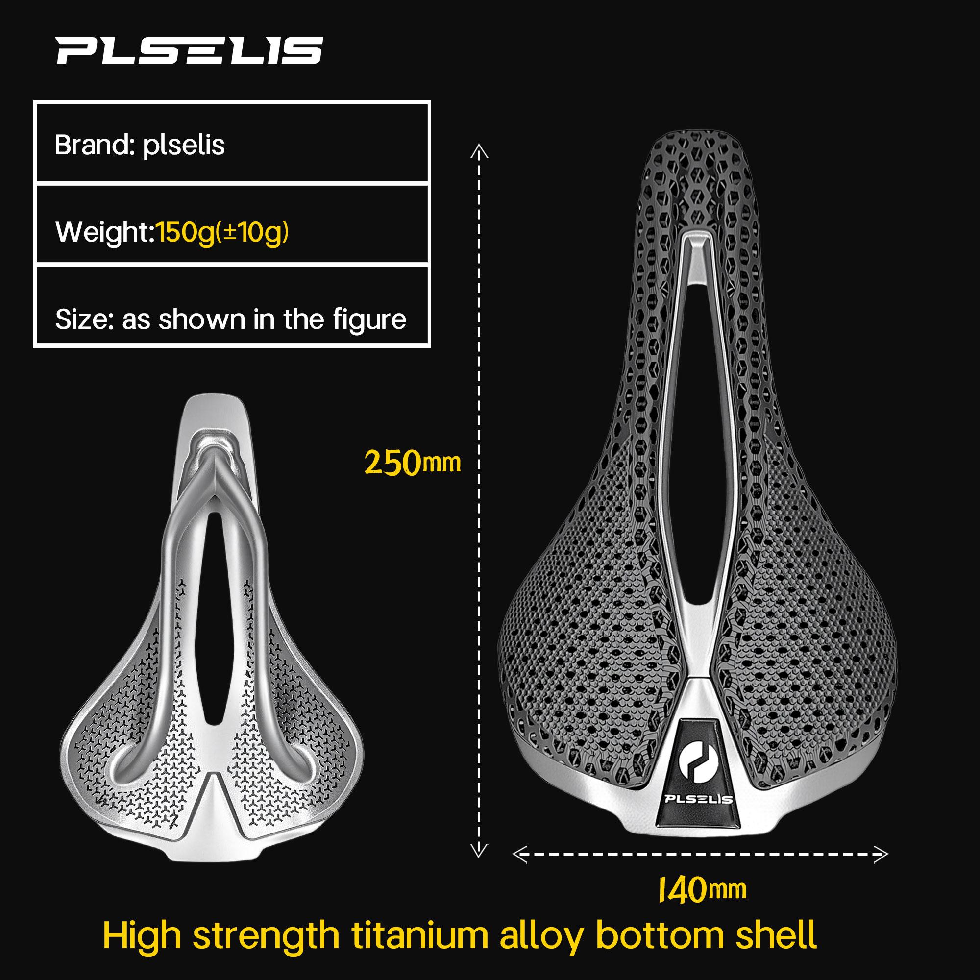 Plselis Road Bike Specialized 3D Printed Surface Titanium Alloy Integrated Lower Shell 150g Ergonomic Design Bicycle Accessories titanium alloy чёрный