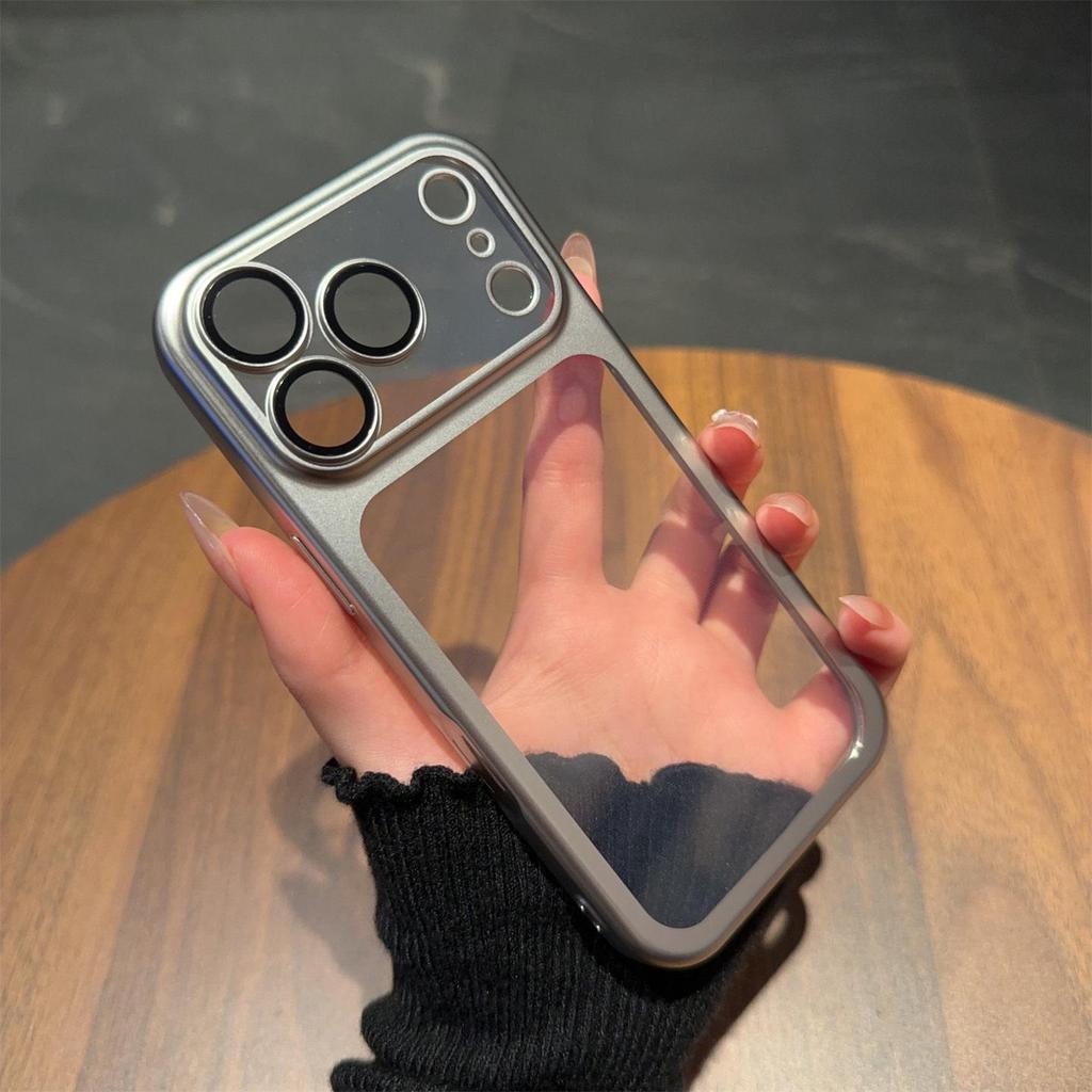 Apple 17 Pro & iPhone 17 Air Ultra-Thin Frosted Transparent Protective Case with Lens Coverage