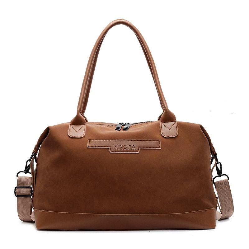 

Оптовая горячая распродажа модная простая портативная большая вместимость сумка-тоут женская для поездок, универсальная простая сумка-мессенджер коричневый