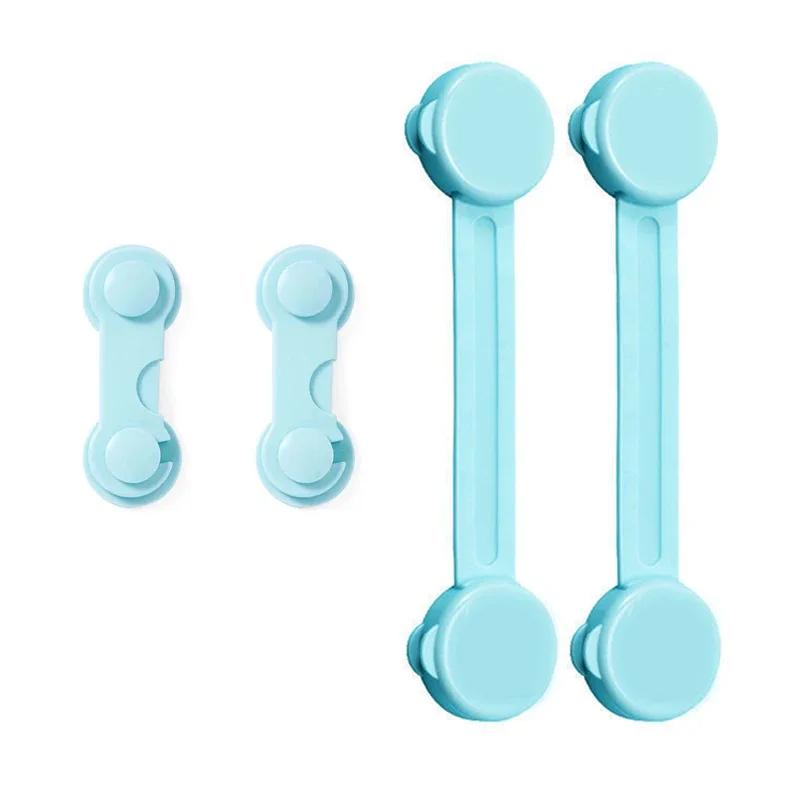 4/6Pcs/Lot Child Lock Protection Of Children Baby Drawer Anti-opening Cabinet Door Refrigerator Anti-pinch Safety Lock Buckle
