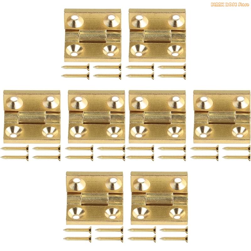 K1AE Accuracy Metal Hinges Strong & Reliable Small Hinges 8pcs for Fine Woodworking China Mainland