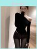 Black Off Shoulder T Shirt With Embroidered Design For Sexy Girl Style