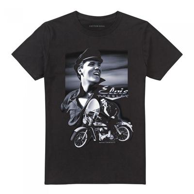 Elvis Presley Unisex Adult Motorcycle T-Shirt
