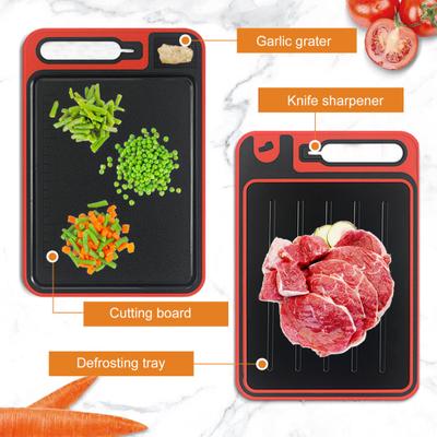 4-in-1 Thawing Mat And Cutting Board Double-Sided Non-Slip Defrosting Tray for Meat Grinder