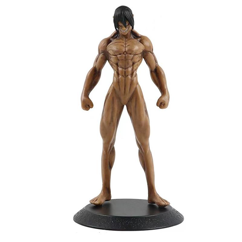 

Animation Attack on Titan Final Season Figurine Eren Jaeger Giant Stance Animation Figure Collector Miniature Figures Kids Playthings 15cm синий