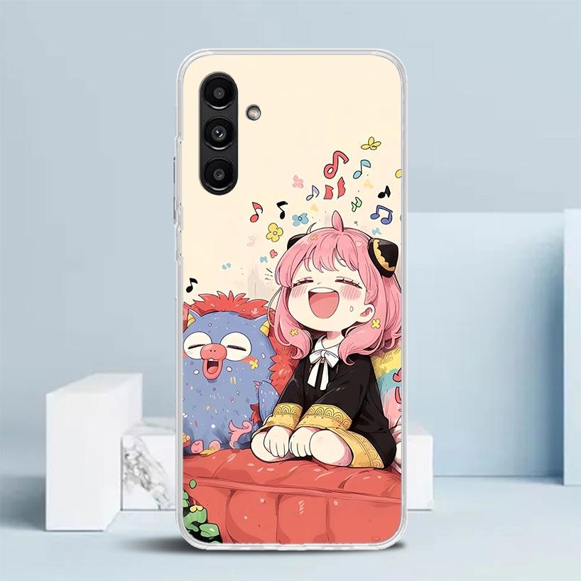 S-Spy Family Anya Cover for Samsung Galaxy A17 A37 A57 A16 A26 A36 A56 A15 A14 A55 Phone Case A13 A53 A25 A35 A24 A34 A23 A33 Ga