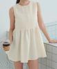 Seedless Sleeveless Tiered Guard DDXN1666 Large Tunic/Rash Women's Off-White