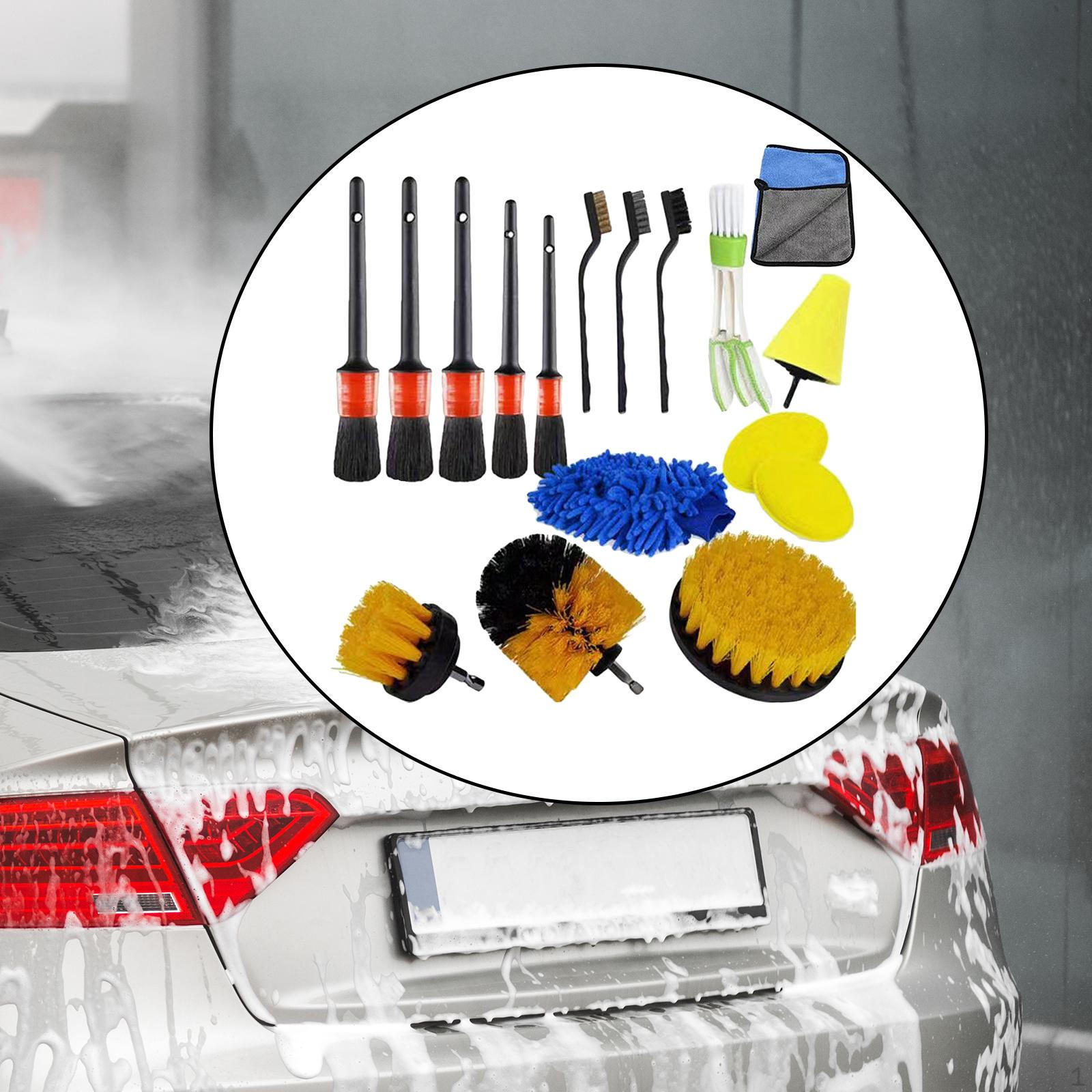

Автомобильная щетка для чистки, набор дрелей, многофункциональная, легко устанавливается для приборной панели, колеса 17Pcs