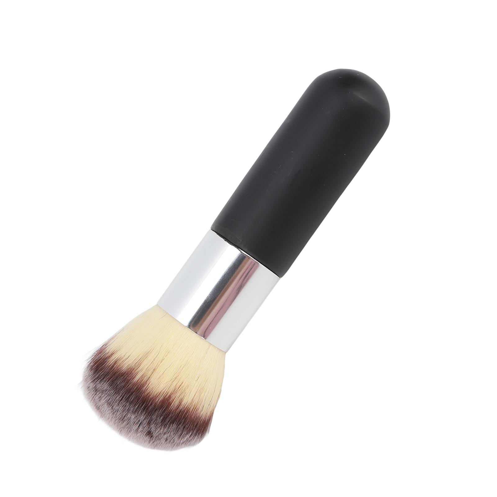 

Loose Powder Makeup Brush Soft Fluffy Hair Comfortable Grip Cosmetic Beauty Brush Black