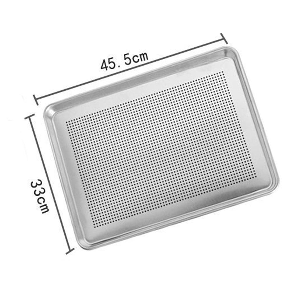 1 szt. Blacha do pieczenia 45*33cm Anodowane aluminium Perforowana blacha do pieczenia Ruszt do piekarnika komercyjnego Siatka chłodząca do ciasta Akcesoria do pieczenia Części do pieczenia