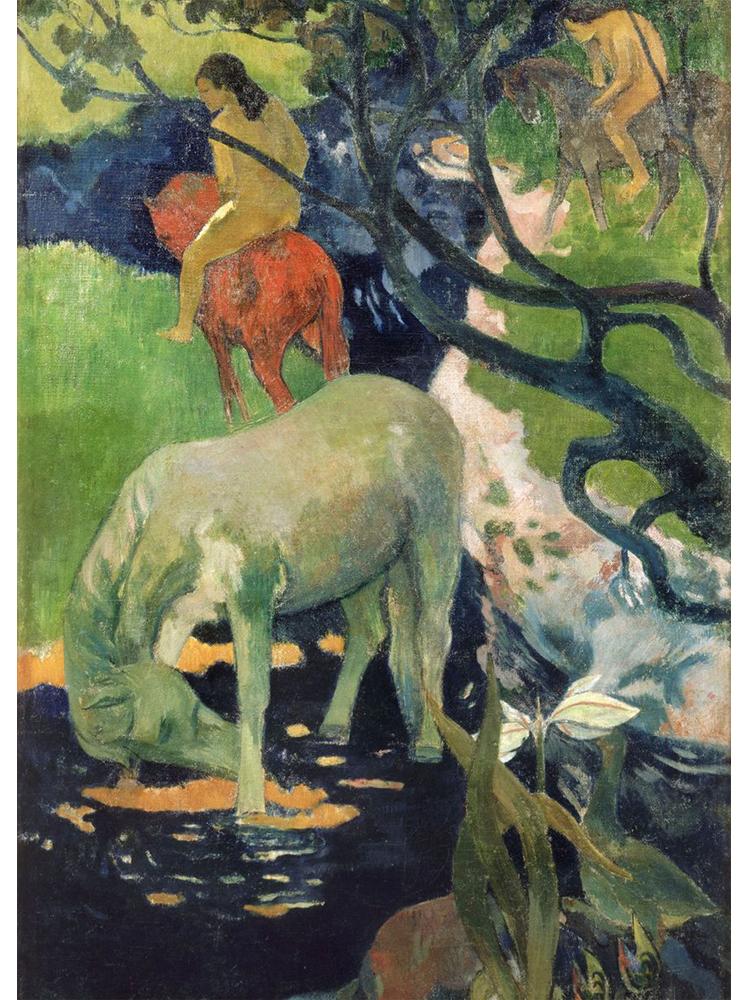 

Винтаж HD Печать Поля Гогена Известные Картины Холст Мата Муа Пейзаж Ретро Настенное Искусство Для Современной Гостиной Украшения Дома 40x50cm No Frame