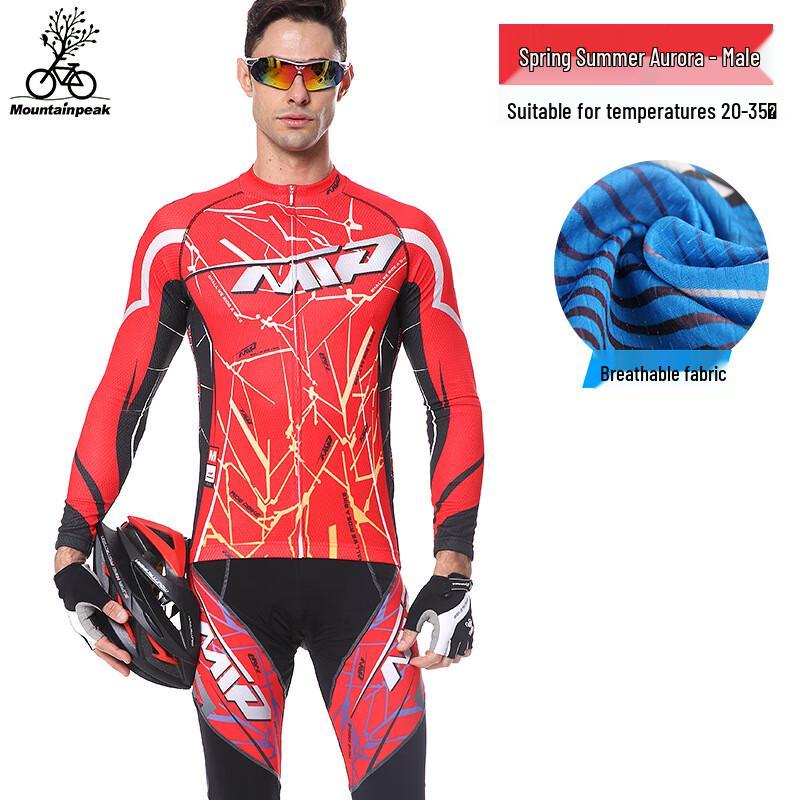 Miling Long Sleeve Cycling Jersey Set 3XL