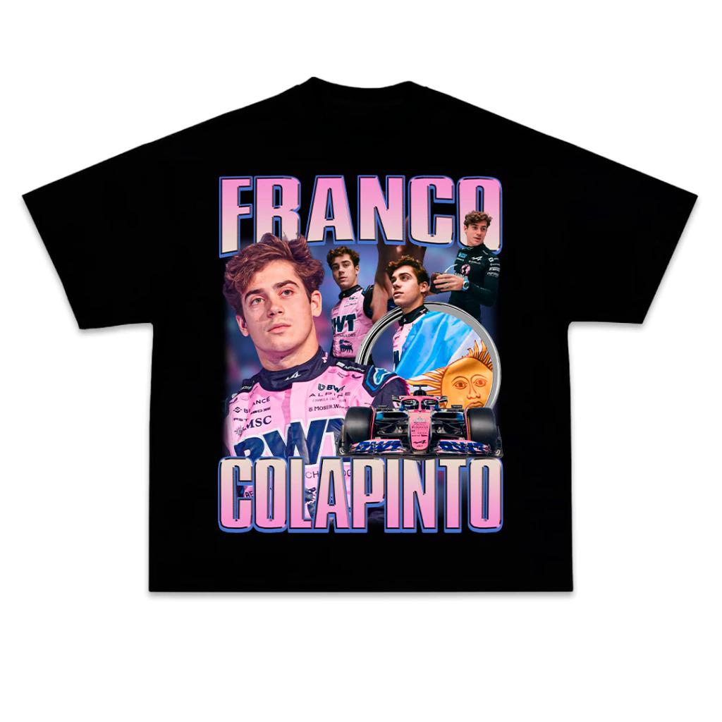 Franco Colapinto T-Shirt Men Casual Cotton Oversized Y2k T-SHIRTS Men Short Sleeve Street Hip Hop Male Female Summer Clothes Top