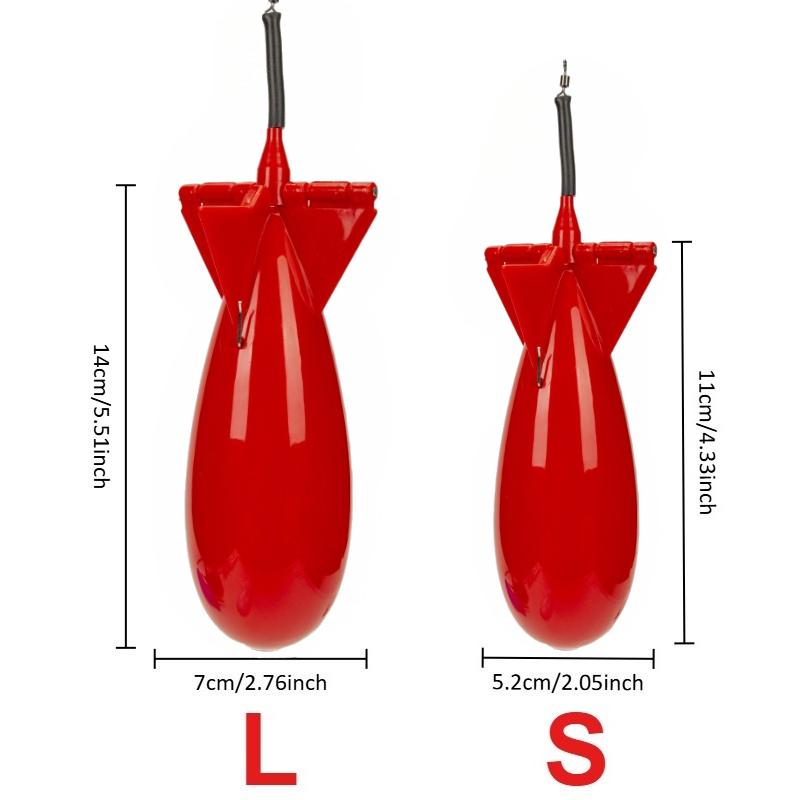 1-5PCS Carp Fishing Rocket Feeder Spod Bomb Float Lure Bait Holder Spomb Pellet Rockets Feeders Position Gear Accessories