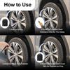2Pcs Tire Rubber Valve Extension Tube Extender, Valve Stem Extender Tire Inflation Extension Hose Tire Valve Extension Tool For Car Tire Motorcycle