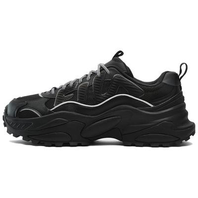 LowTop Trendy Comfort Shoes 'Black' F12M331109FBK
