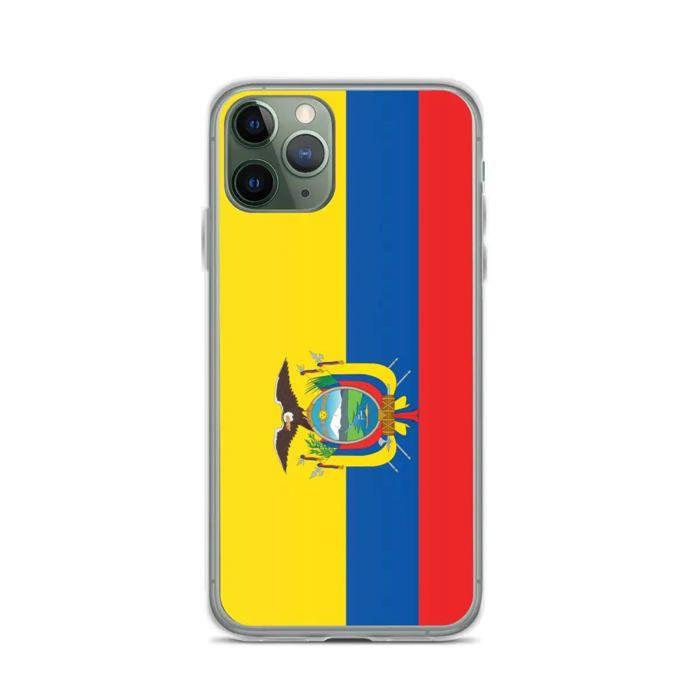 Coque iPhone - Drapeau Équateur - iPhone 11 Pro - Souple - Multicolore - TPU Transparent