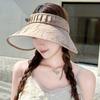 National Tide Wind Empty Top Hat Children's Summer UV Protection Sun Hat Foldable Outdoor Versatile Cycling Beach Hat