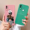 Case Cover For Redmi 7 Cartoon Soft Smooth Liquid Silicone Full Protection Anti Choc Phone Cover For Xiaomi Redmi7 Bumper Fundas