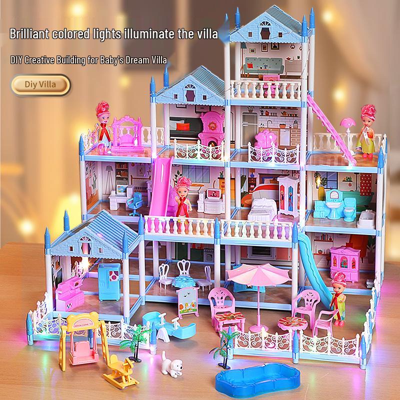 DIY Princess Castle Dollhouse Playset for Girls