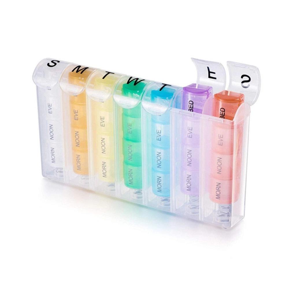 

New Hot Large Premuim Portable Travel 7 Days28 Grids Pill Box Cases Container Organizer Storage for Vitamin Medicine Fish Oils