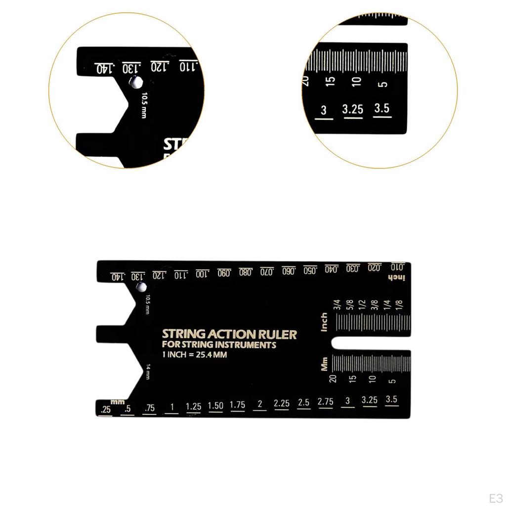 Guitar Action Measurement Tool for String Height, Luthier Gauge Electric And Mandolin