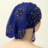 Muslim Rhinetone Lace Inner Cap Elastic Islamic Headwear for Women Prayer Cap Head Cover