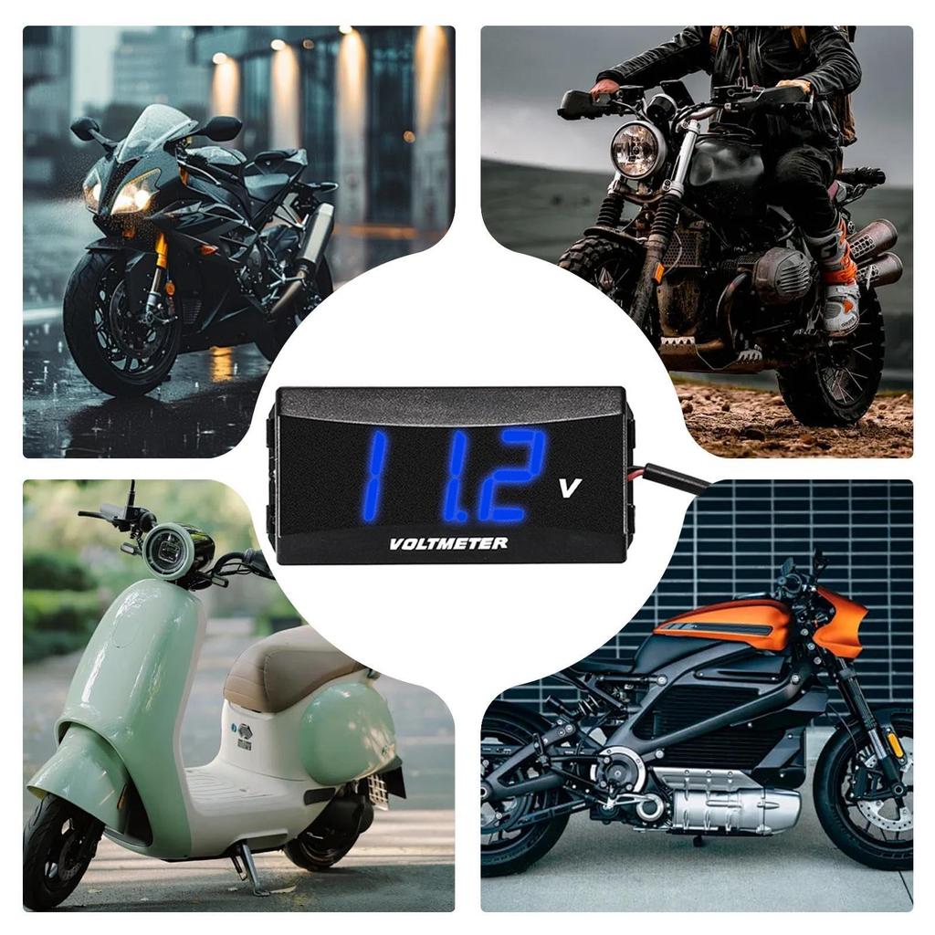 Digital Voltmeter, Car Monitor | Waterproof Meter LED Display Voltmeter |