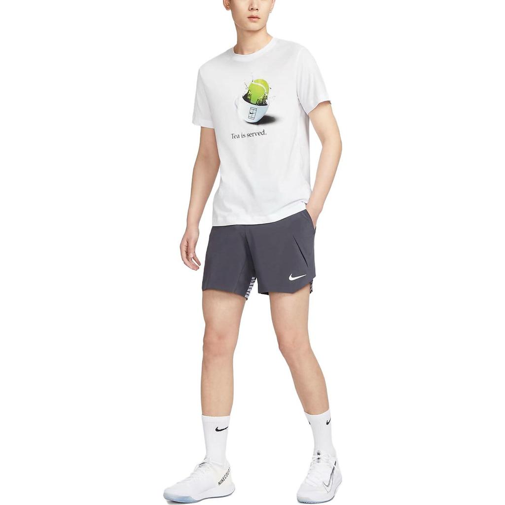 Nike Court Dri-FIT Slam Tennis Shorts 'Gridiron White' Men's DV0705-015