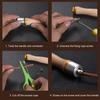 Universal Metal Bearing Adjustable Wooden Handle Adult Faux Leather Jump Rope