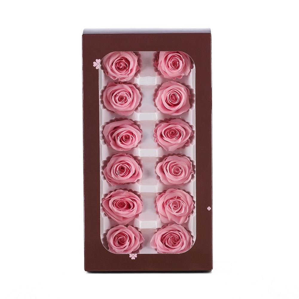 Eternal Flower Gift Box Set 2-6cm Handmade Rose Decorative Flowers, DIY Gift Flower Box
