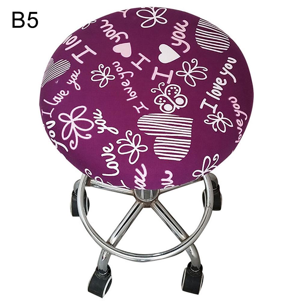 Seat Stool Round 30-45cm  Cover Floral Decor Printed Spandex  Chair