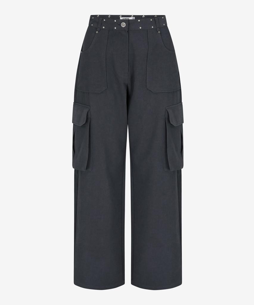 Limekeu Pocket Wide Pants Charcoal