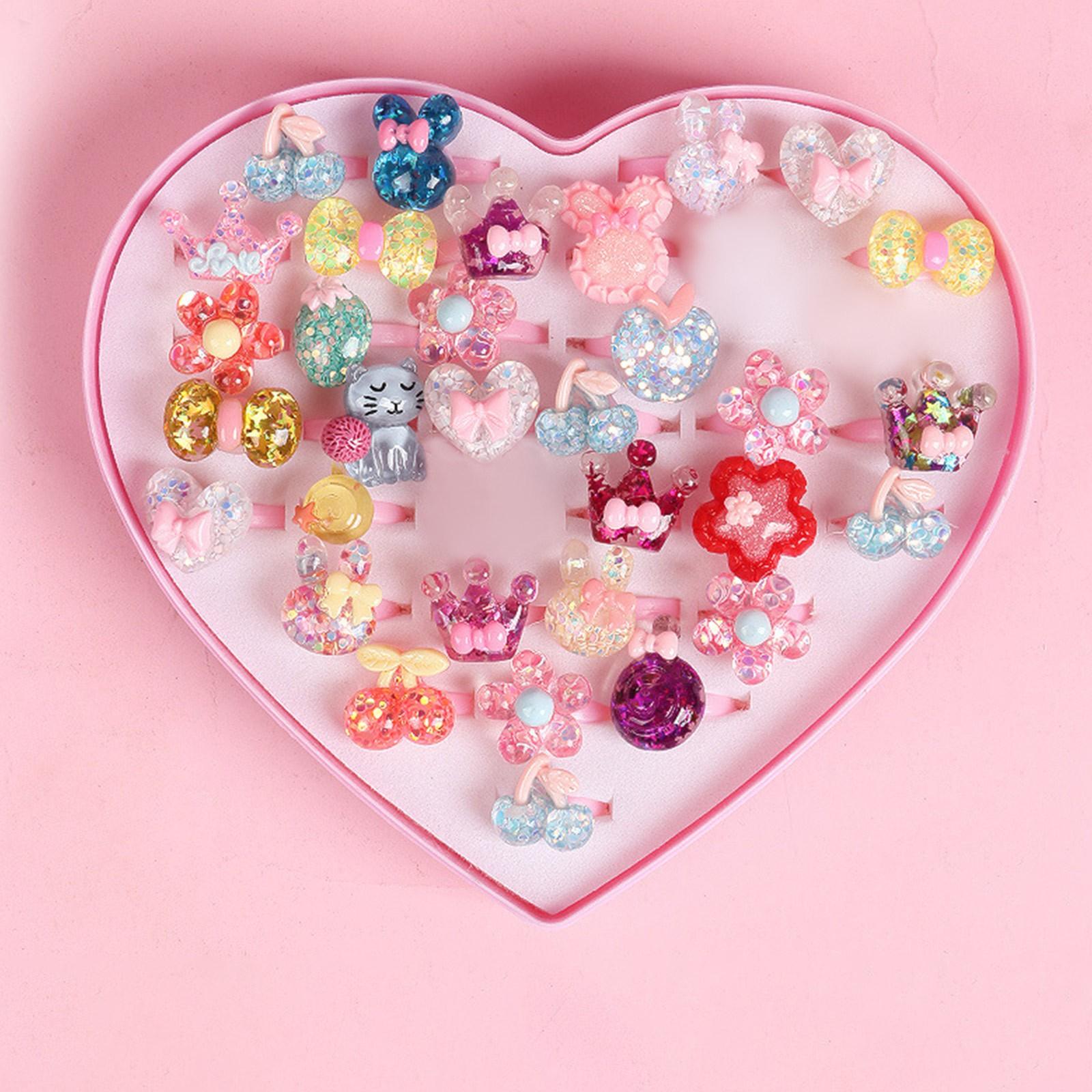 

12 шт. Принцеса кільце акрилова миша діти вечірка декор дівчаток подарунки на день народження приладдя One Size