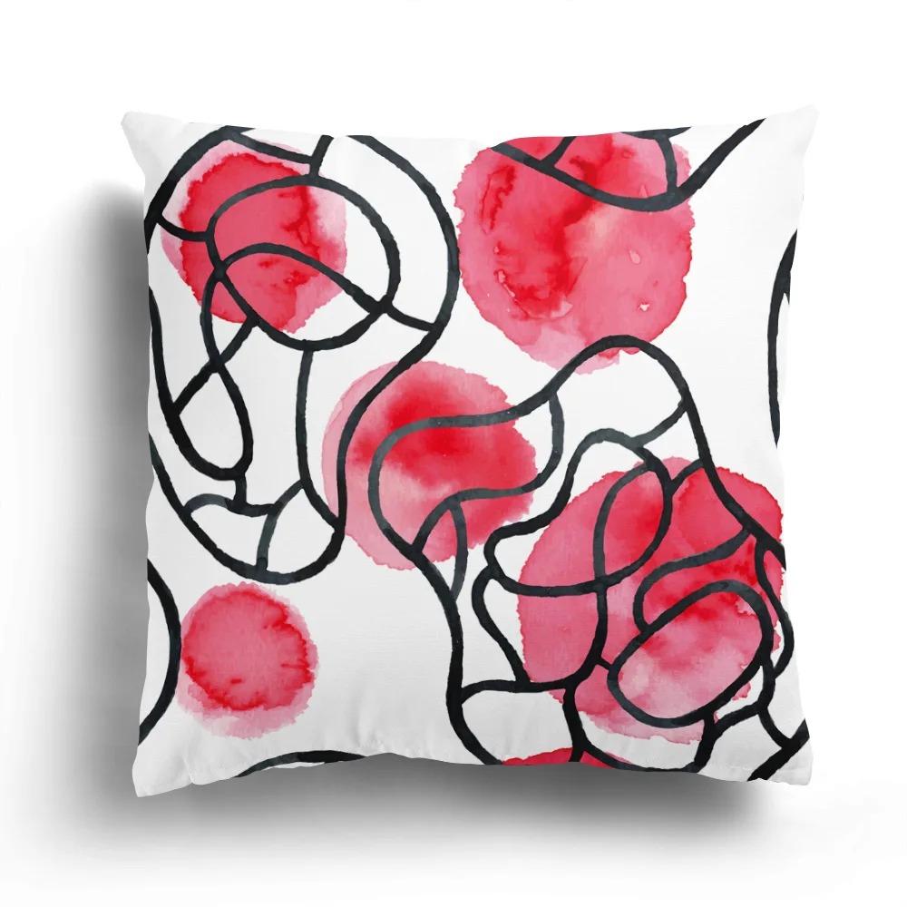 Luxury Home Decor Pillow Cover Car Living Room Sofa Cushion Cover Abstract Geometric Irregular Print Pattern Cushion Cover