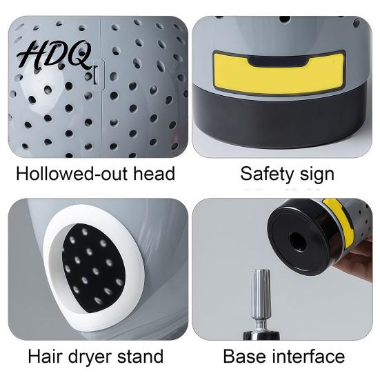 Wig Styling Station Dryer Stand Holder Blow Drying Rack for Mannequin Head Fast Inside‑Out Hair Attachment Tool Lace Cap Net Home Salon