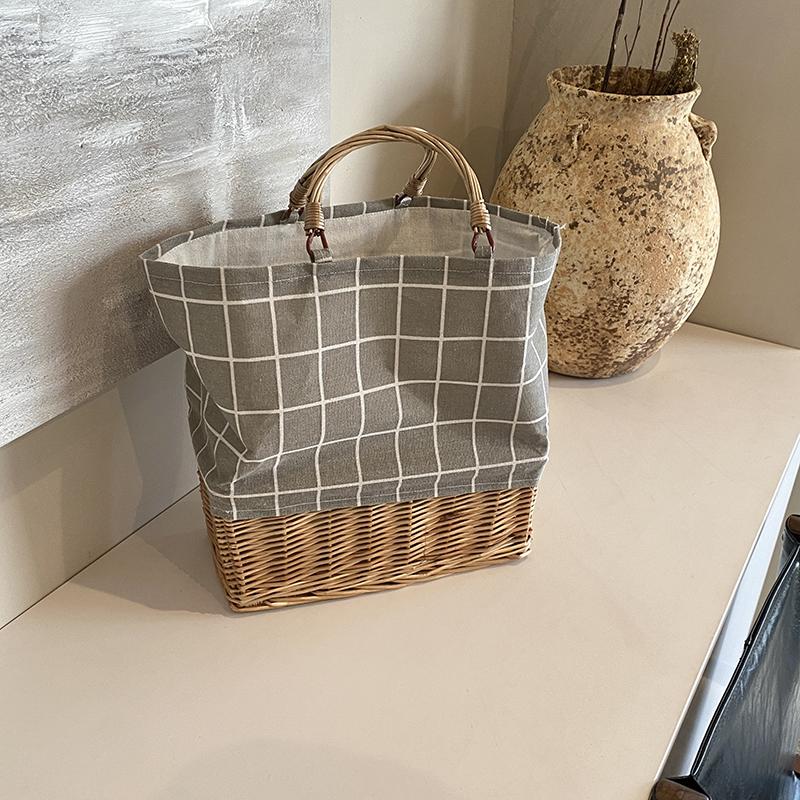 Klassische und modische Strohwebtaschen, Handtaschen, Einkaufstaschen, Einkaufskörbe, Nischendesigns, geeignet für alle Frauen zur Verwendung